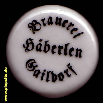 Bügelverschluss aus: Brauerei Häberlen, Gaildorf, Deutschland