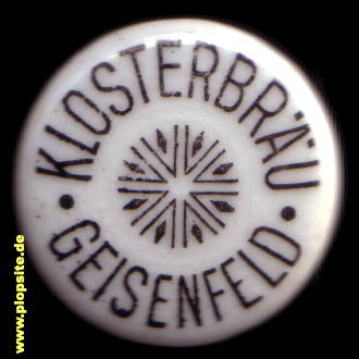 Picture of a ceramic Hutter stopper from: Klosterbräu, Geisenfeld, Germany