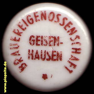 Bügelverschluss aus: Brauereigenossenschaft, Geisenhausen, Deutschland