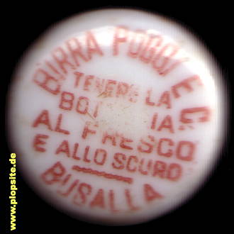 Bügelverschluss aus: Fabbrica di Birra Busalla Poggi et C., Genova, Genua, Italien