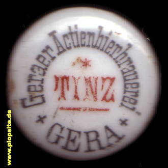 Bügelverschluss aus: Actienbierbrauerei zu Tinz, Gera, Deutschland