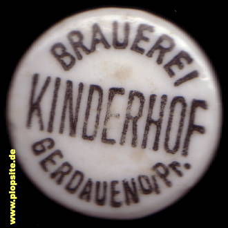 Bügelverschluss aus: Brauerei und Malzfabrik Kinderhof, Alfred von Janson auf Schloß Gerdauen, Gerdauen, Schelesnodoroschny, Железнодорожный, Russland