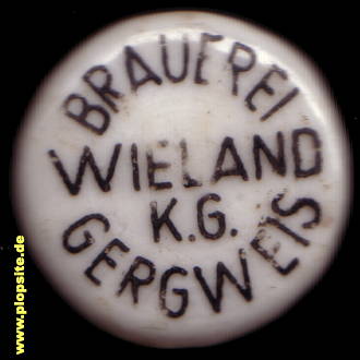 Bügelverschluss aus: Brauerei Fritz Wieland KG, Gergweis, Osterhofen, Deutschland
