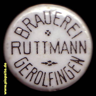 Bügelverschluss aus: Brauerei Ruttmann, Gerolfingen, Deutschland