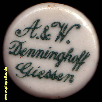 Bügelverschluss aus: Brauerei A. & W. Denninghoff, Gießen, Deutschland
