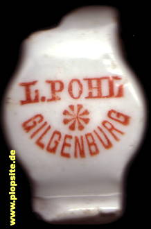 Picture of a ceramic Hutter stopper from: Brauerei Leo Pohl, Gilgenburg, Dąbrówno, Poland