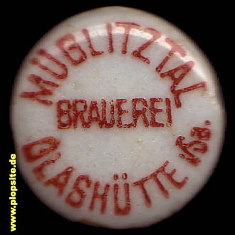 Picture of a ceramic Hutter stopper from: Brauerei, Glashütte, Germany