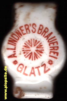 Bügelverschluss aus: Brauerei A. Lindner, Glatz, Kłodzko, Polen