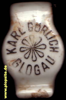 Obraz porcelany z: Glogau, Karl Göhrlich,  PL, unbekannt, Polska