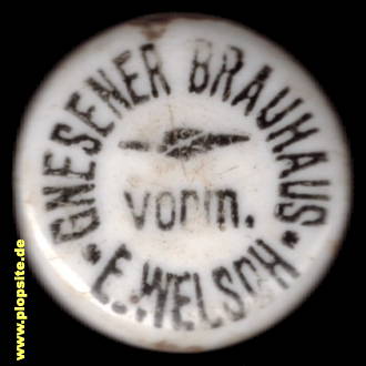Bügelverschluss aus: Brauhaus, vormals E. Welsch, Gnesen, Gniezno, Polen