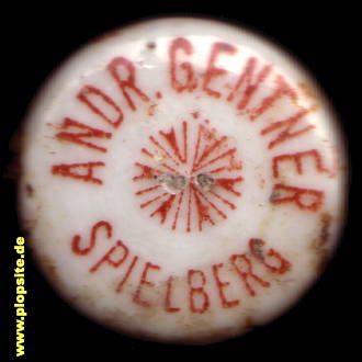 Picture of a ceramic Hutter stopper from: Brauerei Gentner  , Gnotzheim Spielberg, Germany