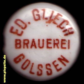 Bügelverschluss aus: Brauerei Eduard Gliech, Golßen, Gólišyn, Deutschland