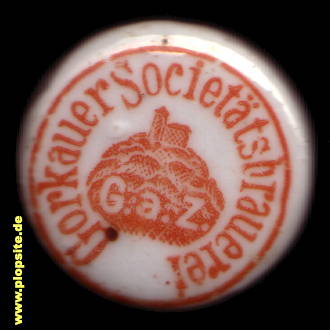 Bügelverschluss aus: Societäts-Brauerei AG, Gorkau, Górka Sobocka, Polen