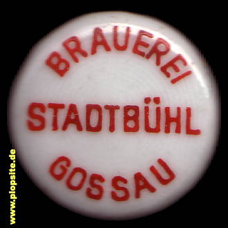 Picture of a ceramic Hutter stopper from: Brauerei Stadtbühl, Gossau / St. Gallen, Switzerland