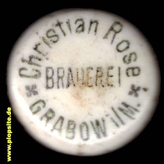 Bügelverschluss aus: Brauerei Christian Rose, Grabow / Elde, Grabow/Mecklenburg, Deutschland