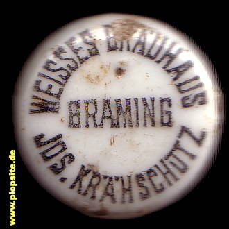Bügelverschluss aus: Weißes Bräuhaus Krähschütz, Graming, Deutschland