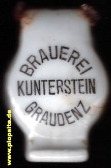 Bügelverschluss aus: Brauerei Kunterstein, Graudenz, Grudziądz, Polen