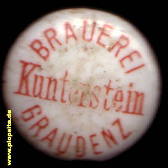 Obraz porcelany z: Brauerei Kunterstein AG, Graudenz, Grudziądz, Polska