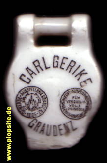 Obraz porcelany z: Braunbierbrauerei Carl Gerike, Graudenz, Grudziądz, Polska