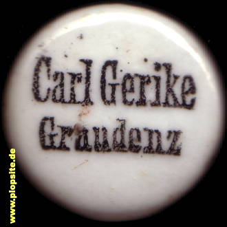 Obraz porcelany z: Braunbierbrauerei Carl Gerike, Graudenz, Grudziądz, Polska