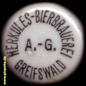 Obraz porcelany z: Herkules Bierbrauerei AG, Greifswald, Niemcy