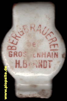 Bügelverschluss aus: Bergbrauerei OHG, Heinrich Berndt, Großenhain Sachsen, Deutschland