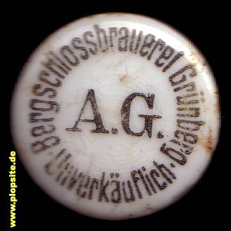 Bügelverschluss aus: Bergschloßbrauerei AG, Grünberg, Zielona Góra, Polen
