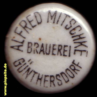 Bügelverschluss aus: Brauerei Alfred Mitschke, Günthersdorf / Bunzlau, Godzieszów, Polen