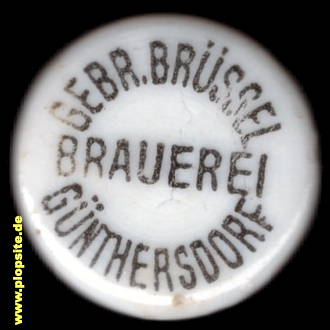 Bügelverschluss aus: Brauerei Gebrüder Brüssel, Günthersdorf / Grünberg, Zatonie, Polen