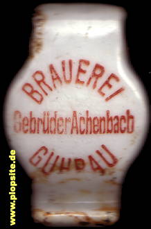 Obraz porcelany z: Brauerei & Mälzerei Gebrüder Achenbach, Guhrau, Góra, Polska