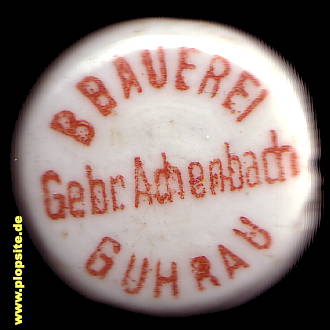 Obraz porcelany z: Brauerei & Mälzerei Gebrüder Achenbach, Guhrau, Góra, Polska