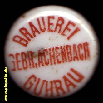Obraz porcelany z: Brauerei & Mälzerei Gebrüder Achenbach, Guhrau, Góra, Polska