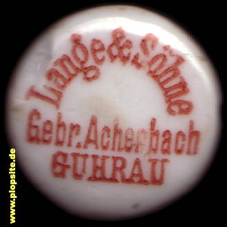 Obraz porcelany z: Brauerei Lange & Söhne, Inhaber Gebrüder Achenbach, Guhrau, Góra, Polska