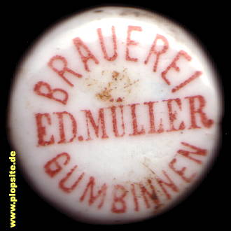 Bügelverschluss aus: Brauerei Eduard Müller, Gumbinnen, Gussew, Гусев, Russland