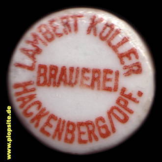 Bügelverschluss aus: Brauerei Lambert Koller, Hackenberg / Opf.Bernhardswald-Hackenberg, Deutschland