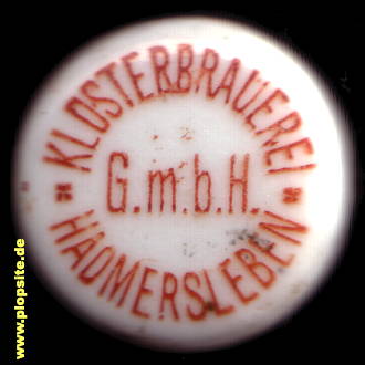 Bügelverschluss aus: Klosterbrauerei GmbH, Hadmersleben, Oschersleben Bode-Hadmersleben, Deutschland