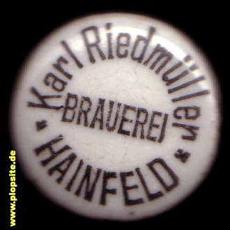 Bügelverschluss aus: Brauerei Karl Riedmüller, Hainfeld, Österreich