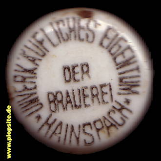 Bügelverschluss aus: Brauerei, Hainspach, Lipová, Tschechien