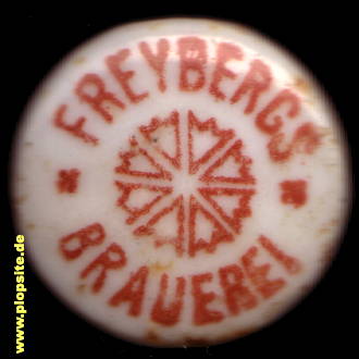 Picture of a ceramic Hutter stopper from: Freiherrlich von Freybergsche Bierbrauerei, Haldenwang, Germany
