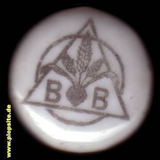 Picture of a ceramic Hutter stopper from: Brauerei, Hamburg Barmbeck, Germany