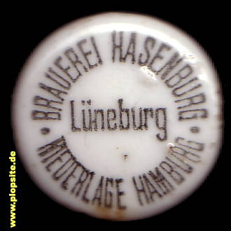 Bügelverschluss aus: Brauerei Hasenburg Lüneburg Niederlage Hamburg, Hamburg, Deutschland