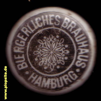 Picture of a ceramic Hutter stopper from: Bürgerliches Brauhaus  , Hamburg Eilbeck, Germany
