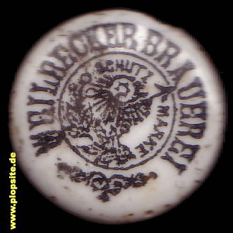 Picture of a ceramic Hutter stopper from: Brauerei , Hamburg Eilbeck, Germany