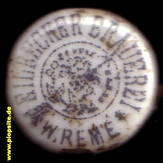 Picture of a ceramic Hutter stopper from: Brauerei Remé , Hamburg Eilbeck, Germany