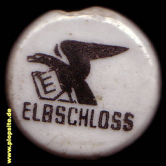 Picture of a ceramic Hutter stopper from: Elbschloß Brauerei, Hamburg Nienstedten, Germany
