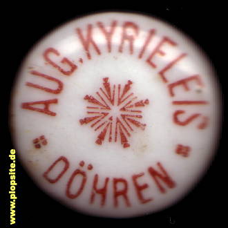 Bügelverschluss aus: Brauerei Kyrieleis, Hannover Döhren, Deutschland
