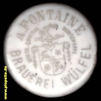 Bügelverschluss aus: Rittergutsbrauerei Armand Fontaine, Hannover Wülfel, Deutschland