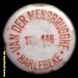 Bügelverschluss aus: Brasserie van der Mensbrugghe, Harlebeke, Harelbeke, Belgien