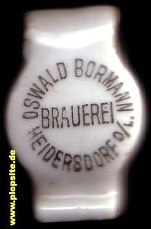 Bügelverschluss aus: Brauerei Oswald Bormann, Heidersdorf o./L., Łagiewniki , Polen