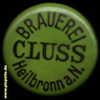 Picture of a ceramic Hutter stopper from: Brauerei Cluss  , Heilbronn, Germany